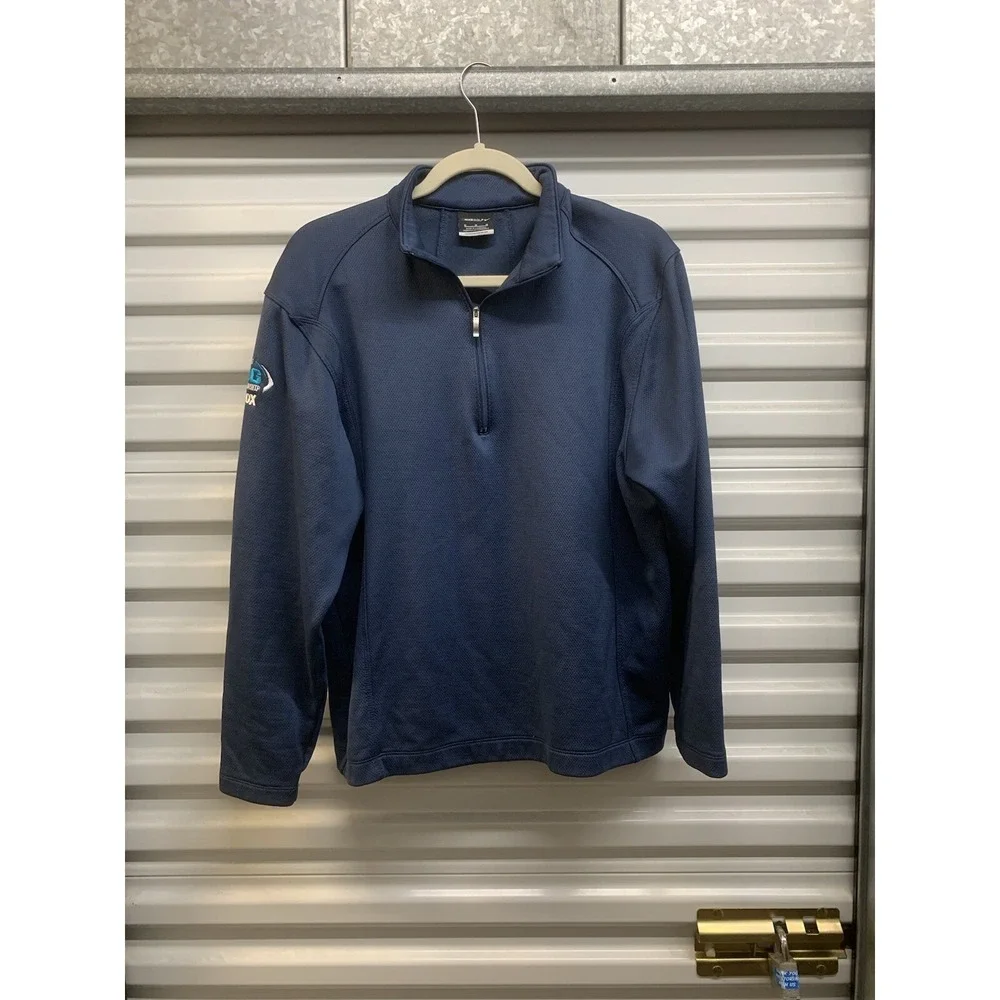 Nike Golf 1/4 Zip Mens Pullover Sweater Blue Med - Read